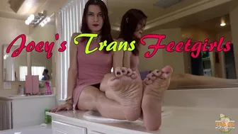 Brunette Tgurl Stephanie Lovell Delivers Intense Footjob and Handjob