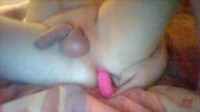 Masturbate off me with dildo in my ass