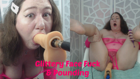 Glittery Face Fuck and Pounding