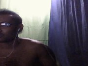 Naked, attractive and sensual man doing live webcam show