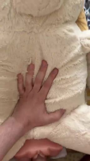 fucking the little tedy bear with fleshlight
