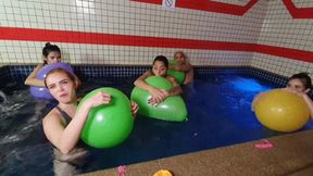 5 GIRLS & A POOL OF BALLOONS - CLIP 5 - KC PRODUCTIONS