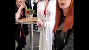 Bettie ballhaus natural big tits leather pants