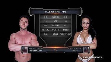 Crystal Rush vs Brad Sterling Mixed Wrestling