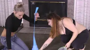 She teases &mdash;  licks &mdash;  and explores following a Strip Elefino game