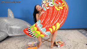 Roxy Inflates Red Hot Pepper by Mouth HD (1920x1080)