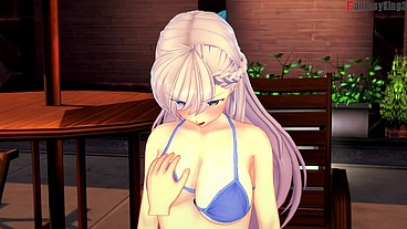Belfast sex on the pool - POV - Azur Lane - Thanks