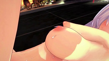 Belfast sex on the pool - POV - Azur Lane - Thanks