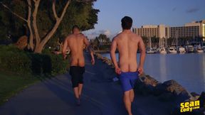 SEAN CODY - Greyson Enjoys A Doggystyle Couch Pounding By Ernie, Then Gets His Ass Painted With Cum