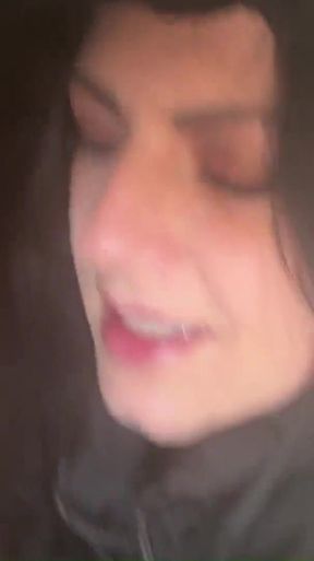 Stepmom Was Face-fucked. Cum on Fluffy Jacket.