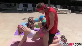 Yoga Class Get The Cock