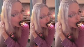 ASMR I am brushing my hair with lollipop listen in headphones