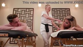 Masseuse Adira Allure is eager to make sure her two cli