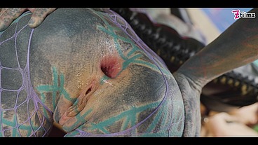 Crazy ANAL threesome - Anuskatzz double penetrated - boy & Dominatrix with Strap on - DP,gape, ATM, prolapse - ZF026