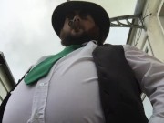 low angle fancy fat cowboy smoke clip