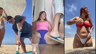 Um pouco do meu dia a dia na praia em casa e outros lugares por onde vou