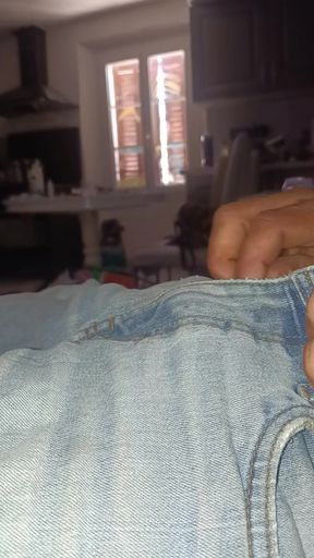 Surprise masturbation before naptime