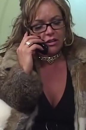 After a Short Small Talk the MILF Manages to Talk the Guy Into Having Sex