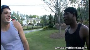 BlacksOnBoys - Gay blacks fuck hard white sexy twink 19