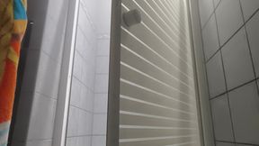 In the shower