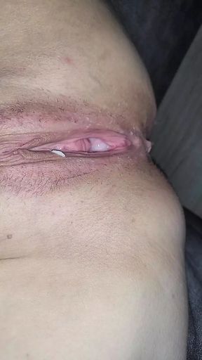 He squirts my cunt full of his cum. His all the way inside me during good sex
