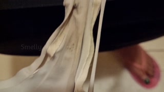 SNIFF My Dirty THONG while I PEE Daddy - I'm Your SMELLY BITCH