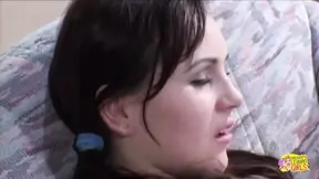 Strapons are fun but this lesbian redhead knows that she can cum only from fingering
