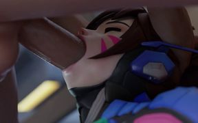 Sexy D.va Asks to Use Condom for Big Dick & Intense Wild Cowgirl Hard Fuck - 3D Overwatch Animation