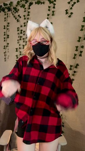 Glasses blonde tease cute