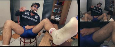 Me in White Used Socks