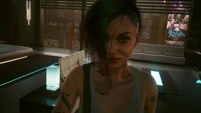 Goth Judy Alvarez Gets Animated Cunnilingus In Cyberpunk 2077 Render