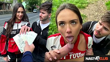 NastyClub - Naughty Vixi Rafi Cheating on Cuck Boyfriend in Outdoor Pickup Scene