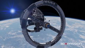 Zero-g Temptation - a Futanari Kaelen Plays with a Brunette on a Space Orbital Station
