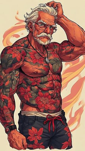 Tattoo Muscle Men Sexy Ai Art