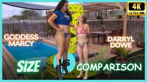 Size Comparison - Amazon Goddess Marcy VS Darryl Dowe - 4K UHD
