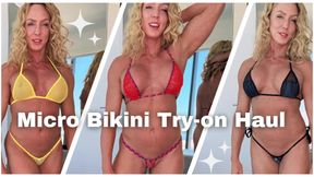 3 Micro Bikini Try-on ~ Free