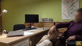 Raspedando Assholes: Nathaly Pays Debt With Her Shaved Cunt&#x270C; To Agent