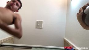 Latin Boy Roman Jerking Off