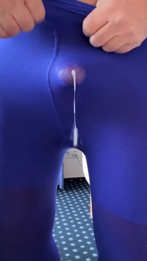 Layered Pantyhose Wanking and Cumming