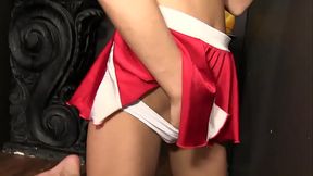 Teen Cheerleader Dakota Sky Kneels at Confessional Gloryhole