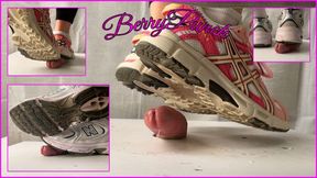 Two Girls Unaware Cock Crush - Cock Trampling - Shoejob - Foot Fetish - CBT - Cock Jump - 1080HD