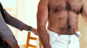 TheGayOffice.com: Hairy Teddy Torres loves big dick Beau Reed