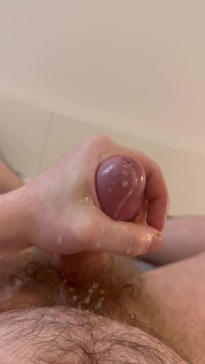 Cum Shot in Public Restroom