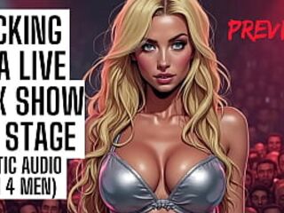 Screwed on Stage in a Sex Show - Audio Porn