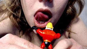 Giantess Swallows Little Man