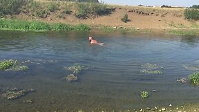 Jons Naked river swim 2016