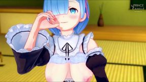 Romantic Handjob Session With Loving Rem From Re –Zero