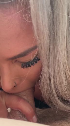 Silver Hair Is Back! Hayley Davies Gets Raided in a Tesla on Road