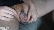 Chubby Soft Cock Gets Trapped In Metal. I Need More Chastity Toys!