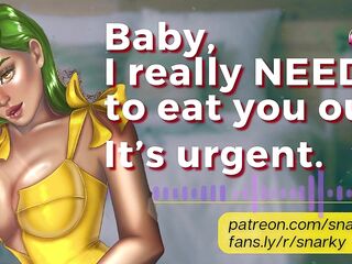 Hopeless Girlfriend Needs To Eat U Out! Snatch eating Scissoring Fingering Audio Porn ASMR